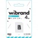 Карта пам'яті Wibrand 4GB mictoSD class 4 (WICDC4/4GB)