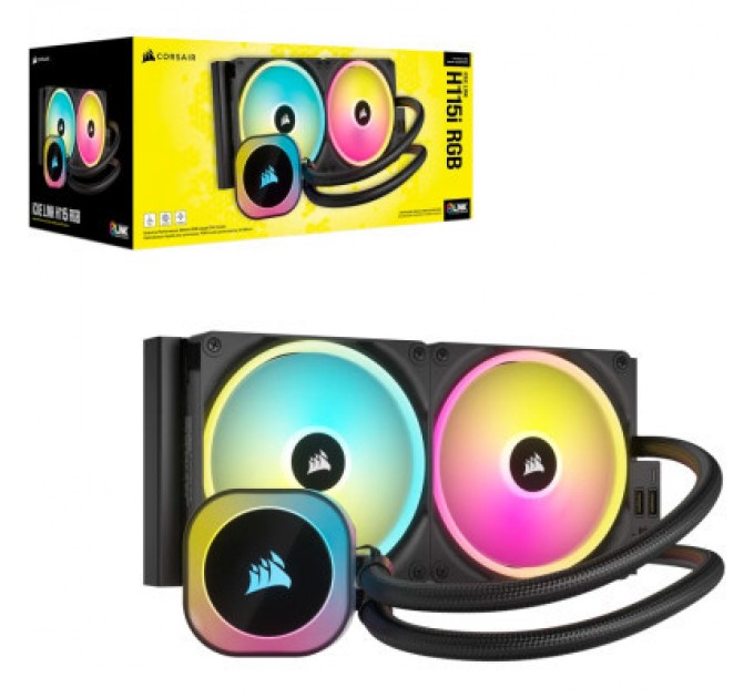 Corsair Система рідинного охолодження Corsair iCUE Link H115i RGB (CW-9061002-WW)