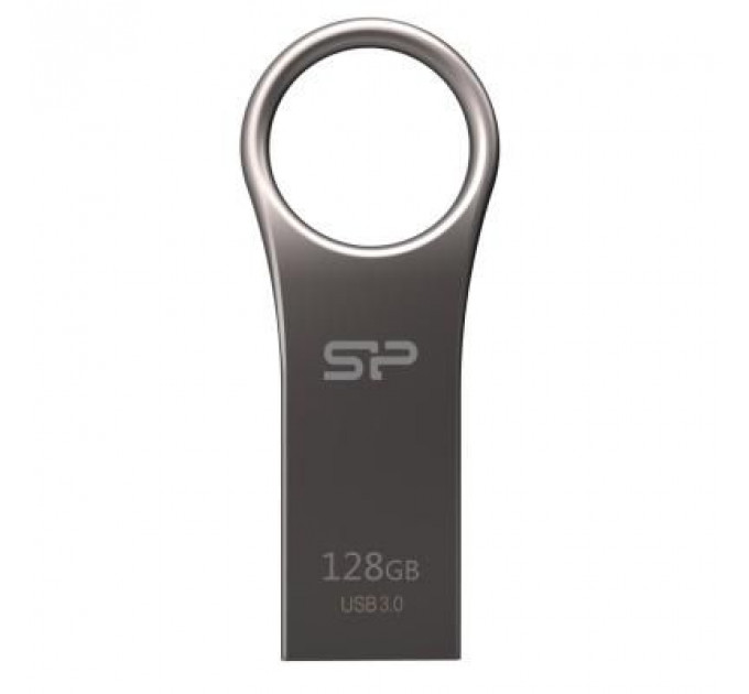 USB флеш накопичувач Silicon Power 128GB Jewel J80 Titanium USB 3.0 (SP128GBUF3J80V1T)