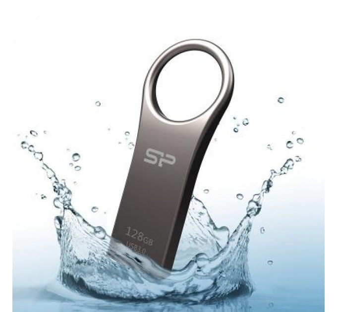 USB флеш накопичувач Silicon Power 128GB Jewel J80 Titanium USB 3.0 (SP128GBUF3J80V1T)