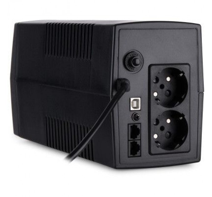 Vinga Пристрій безперебійного живлення Vinga LED 600VA plastic case with USB (VPE-600PU)