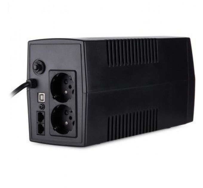 Vinga Пристрій безперебійного живлення Vinga LED 800VA plastic case with USB (VPE-800PU)