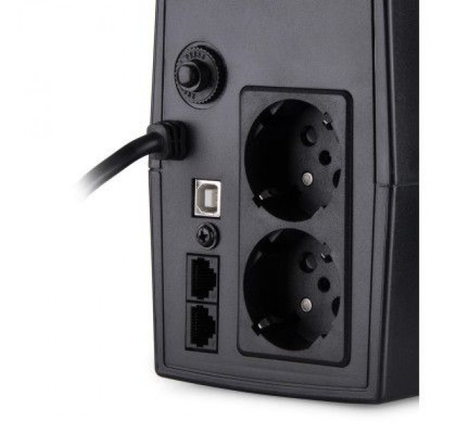 Vinga Пристрій безперебійного живлення Vinga LED 800VA plastic case with USB (VPE-800PU)