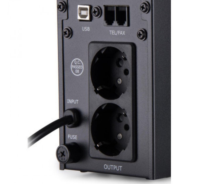 Vinga Пристрій безперебійного живлення Vinga LED 600VA metal case with USB (VPE-600MU)