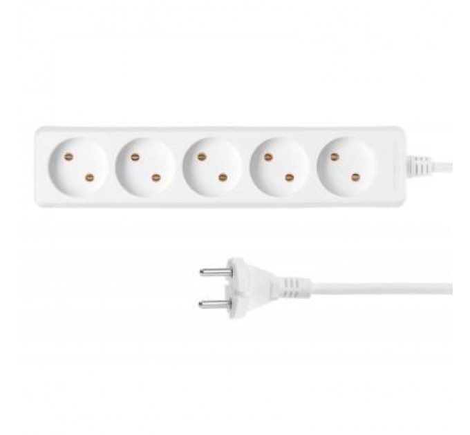 2E Мережевий подовжувач 2E 5 розеток, 3м (2E-U05M3)
