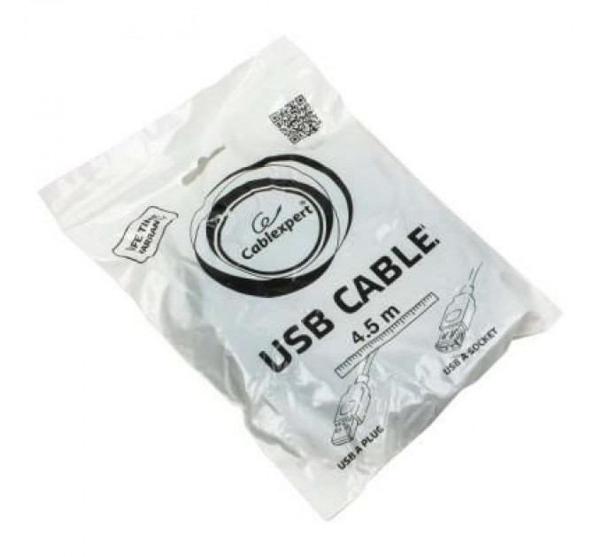 Дата кабель USB 2.0 AM/AF 4.5m Cablexpert (CCP-USB2-AMAF-15C)