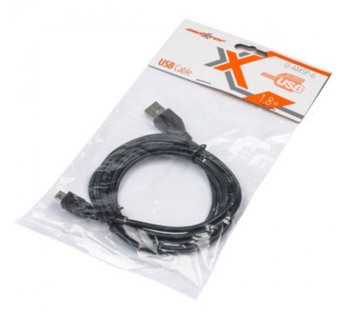Maxxter Дата кабель USB 2.0 AM to Mini 5P 1.8m Maxxter (U-AM5P-6)