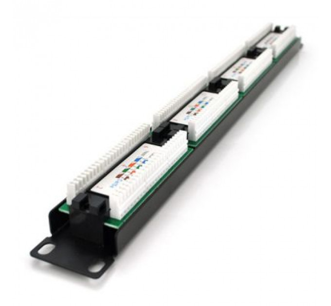 Патч-панель 19" 24xRJ-45 UTP cat. 5е, 1U Pipo (PP245191U)