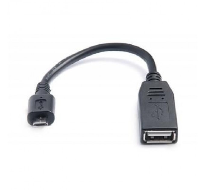 REAL-EL Дата кабель OTG USB 2.0 AF to Micro 5P 0.1m REAL-EL (EL123500014)