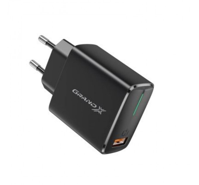 Grand-X Зарядний пристрій Grand-X Quick Charge QС3.0 3.6V-6.5V 3A, 6.5V-9V 2A, 9V-12V 1.5A USB (CH-550B)