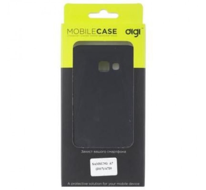 Digi Чохол до мобільного телефона Digi для SAMSUNG A7 (2017)/A720 - Soft touch PC (Black) (6330589)