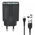 Grand-X Зарядний пристрій Grand-X CH-15UMB (5V/2,1A + DC cable 2,4А USB -> Micro USB 1m) Black (CH-15UMB)