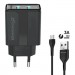Grand-X Зарядний пристрій Grand-X CH-15UMB (5V/2,1A + DC cable 2,4А USB -> Micro USB 1m) Black (CH-15UMB)