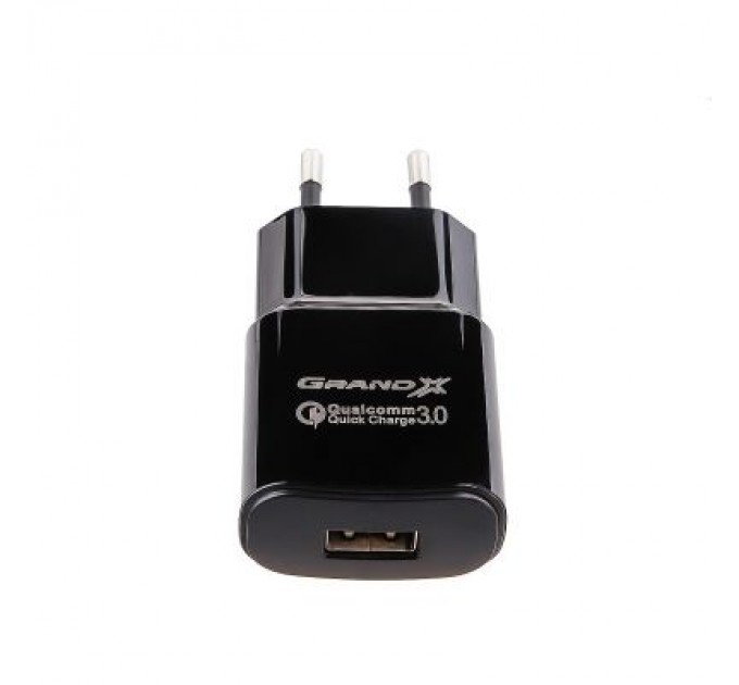 Grand-X Зарядний пристрій Grand-X Quick Charge QС3.0, + cable USB -> Type C 1m (CH-550TC)