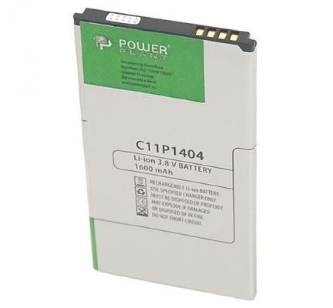 PowerPlant Акумуляторна батарея PowerPlant ASUS Zenfone 4 (C11P1404) 1600mAh (SM120024)