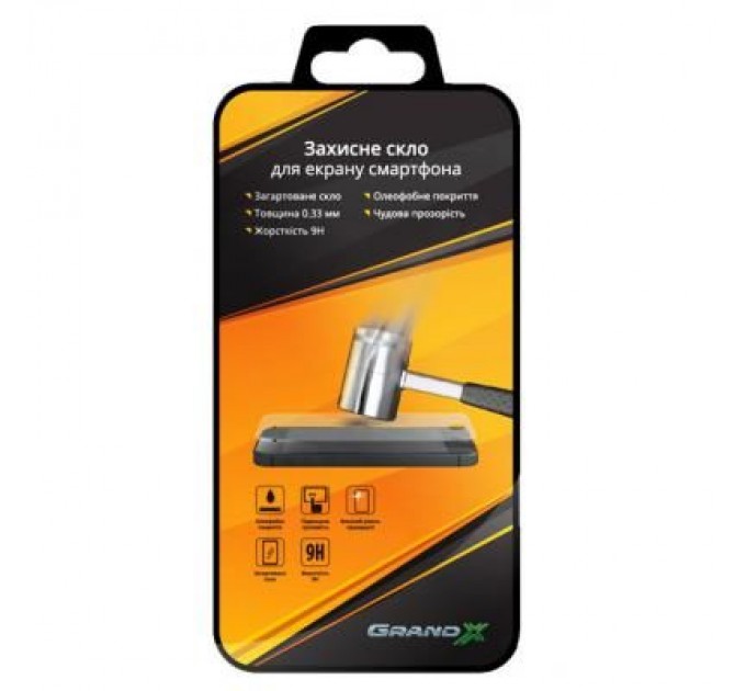 Grand-X Скло захисне Grand-X для Motorola Moto G4 (XT1622) Full Screen Black (GXMXT1622FCB)