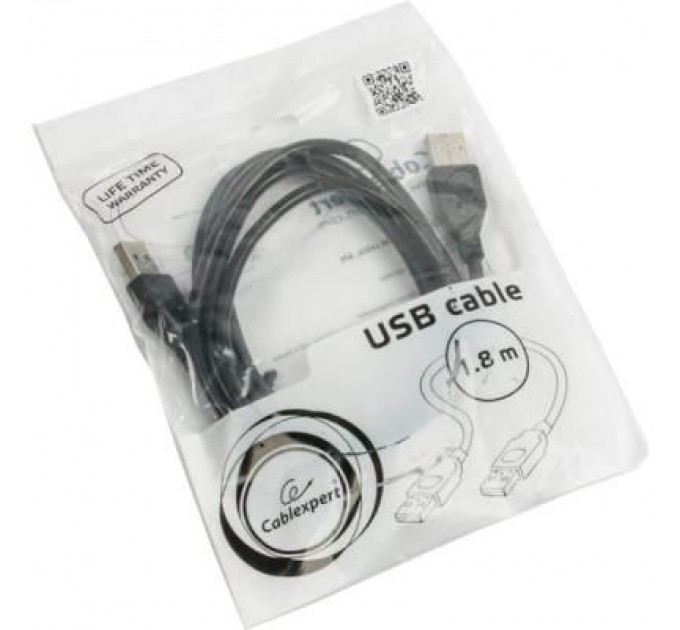 Дата кабель USB 2.0 AM to AM 1.8m Cablexpert (CCP-USB2-AMAM-6)