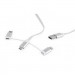 Cablexpert Дата кабель USB 2.0 AM to Lightning + Micro 5P + Type-C 1.0m Cablexpert (CC-USB2-AMLM32-1M-W)