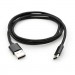 Vinga Дата кабель USB 2.0 AM to Type-C 1m nylon black Vinga (VCPDCTCNB1BK)