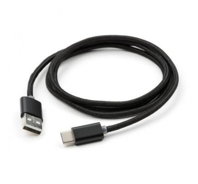 Vinga Дата кабель USB 2.0 AM to Type-C 1m LED black Vinga (VCPDCTCLED1BK)