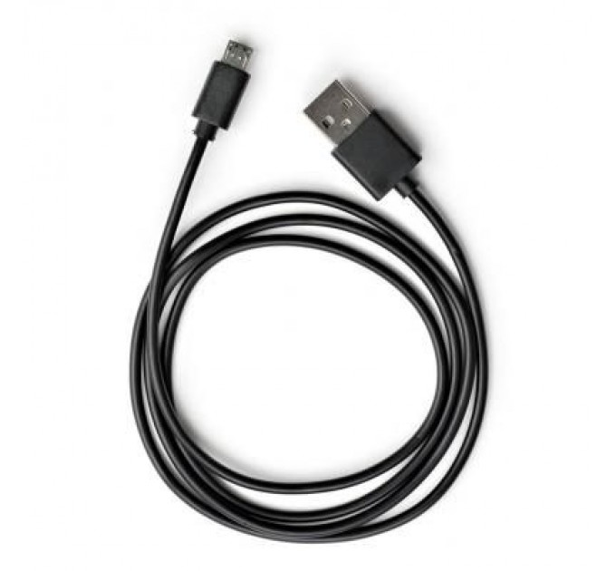 Дата кабель USB 2.0 AM to Micro 5P PVC 1m black Vinga (VCPDCM1BK)