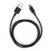 Vinga Дата кабель USB 2.0 AM to Type-C PVC 1m black Vinga (VCPDCTC1BK)