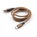 Vinga Дата кабель USB 2.0 AM to Type-C nylon 1m brown Vinga (VCPDCTCNB21BR)