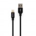 ColorWay Дата кабель USB 2.0 AM to Lightning 1.0m black ColorWay (CW-CBUL004-BK)