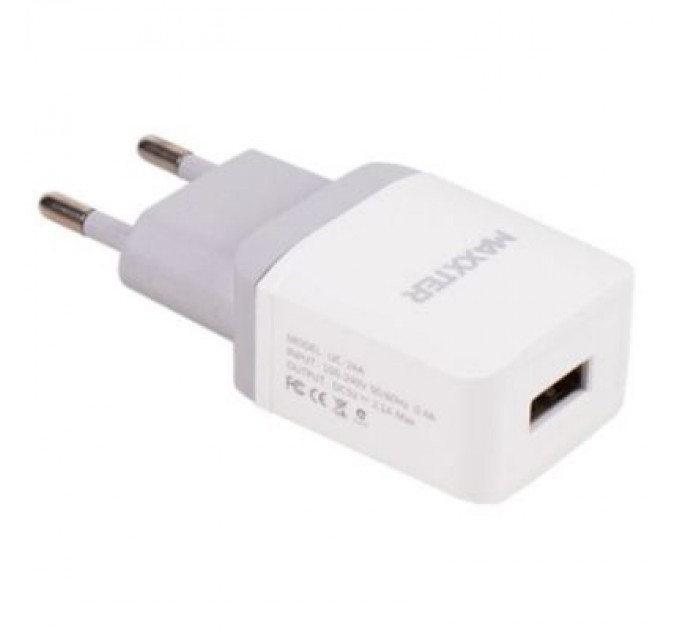Maxxter Зарядний пристрій Maxxter 1 USB, 5V/2.1A (UC-24A)