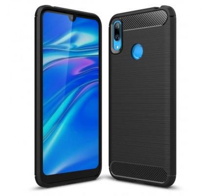 Laudtec Чохол до мобільного телефона Laudtec для Huawei Y7 2019 Carbon Fiber (Black) (LT-HY72019B)