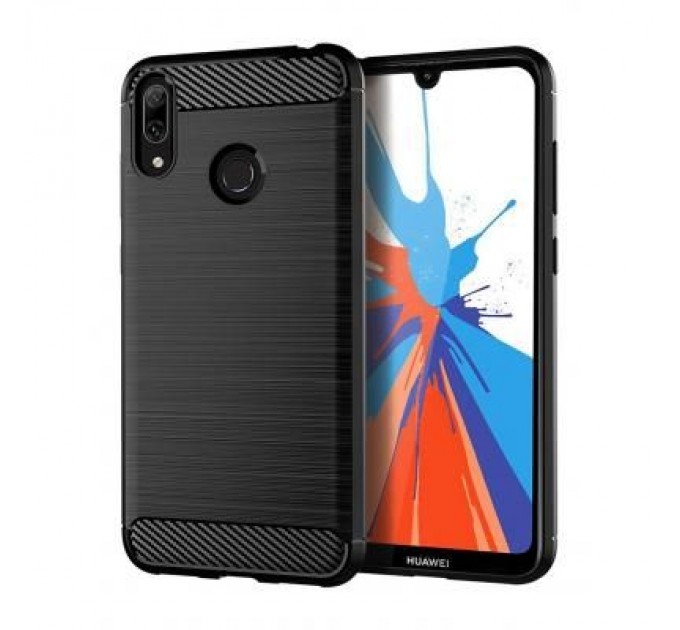 Laudtec Чохол до мобільного телефона Laudtec для Huawei Y7 2019 Carbon Fiber (Black) (LT-HY72019B)
