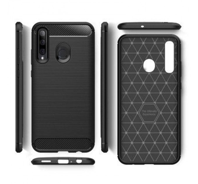 Чохол до мобільного телефона Laudtec для Huawei P Smart 2019 Carbon Fiber (Black) (LT-PST19)