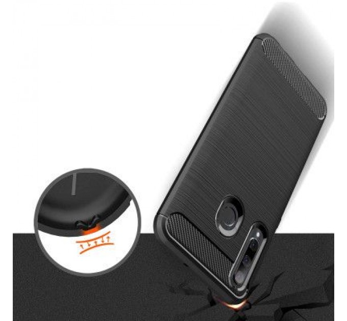 Чохол до мобільного телефона Laudtec для Huawei P Smart 2019 Carbon Fiber (Black) (LT-PST19)