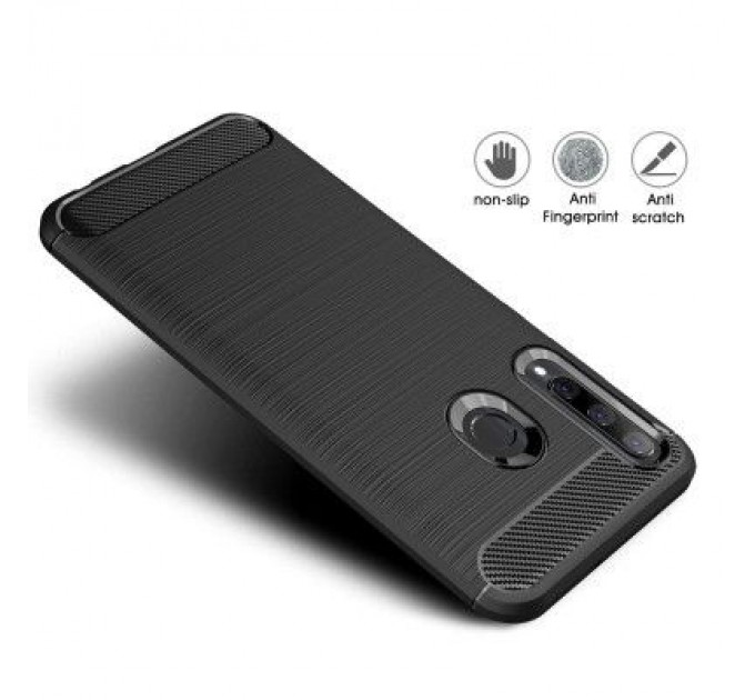 Чохол до мобільного телефона Laudtec для Huawei P Smart 2019 Carbon Fiber (Black) (LT-PST19)