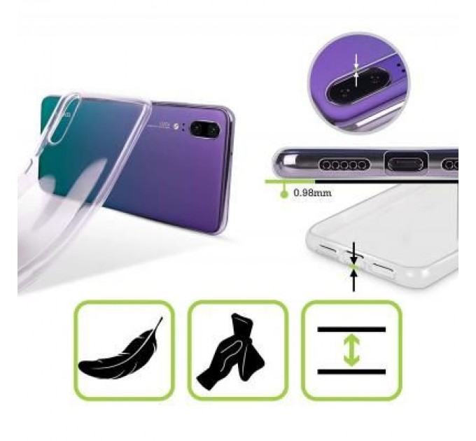 Laudtec Чохол до мобільного телефона Laudtec для Huawei Y7 2019 Clear tpu (Transperent) (LC-HY72019T)