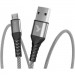 Pixus Дата кабель USB 2.0 AM to Micro 5P 1.0m Flex Gray Pixus (4897058531145)