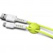 Pixus Дата кабель USB 2.0 AM to Micro 5P 1.0m Soft white/lime Pixus (4897058531176)