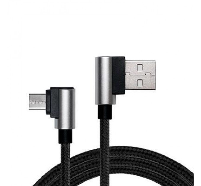 REAL-EL Дата кабель USB 2.0 AM to Micro 5P 1.0m Premium black REAL-EL (EL123500031)