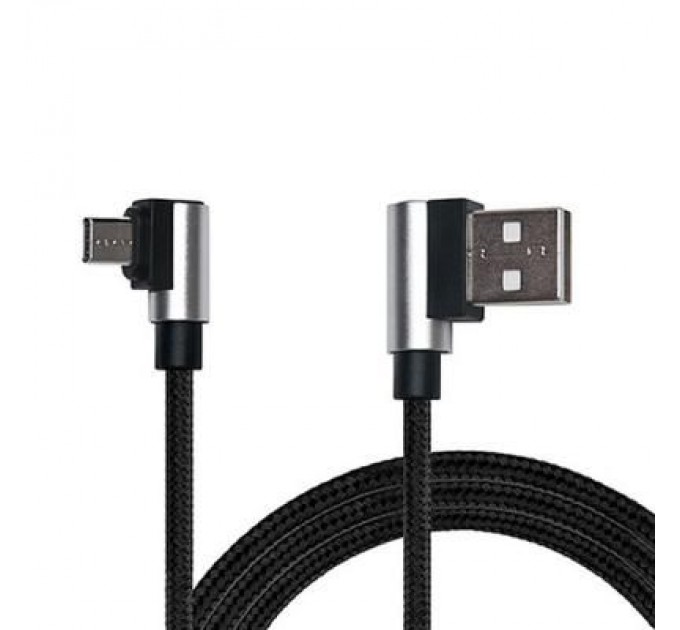 REAL-EL Дата кабель USB 2.0 AM to Micro 5P 1.0m Premium black REAL-EL (EL123500031)
