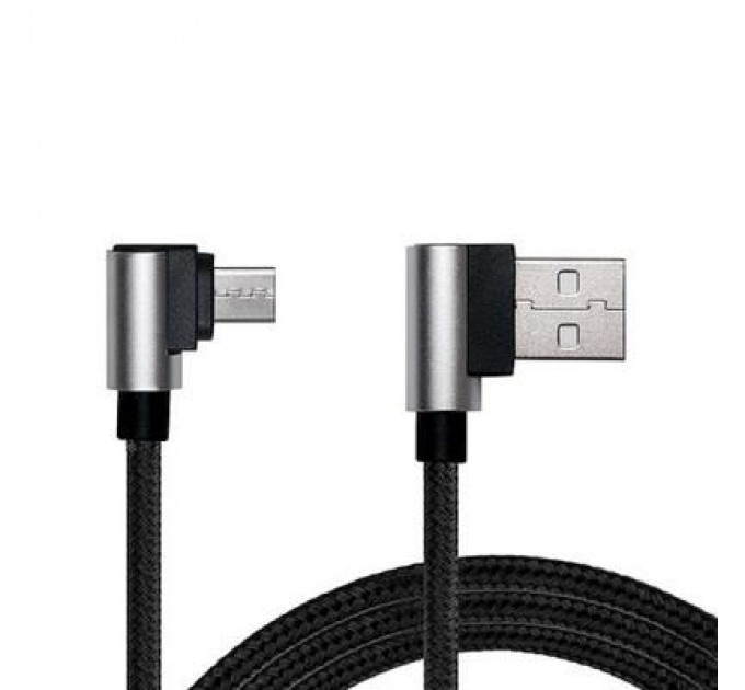 REAL-EL Дата кабель USB 2.0 AM to Micro 5P 1.0m Premium black REAL-EL (EL123500031)