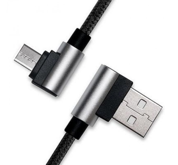 REAL-EL Дата кабель USB 2.0 AM to Micro 5P 1.0m Premium black REAL-EL (EL123500031)