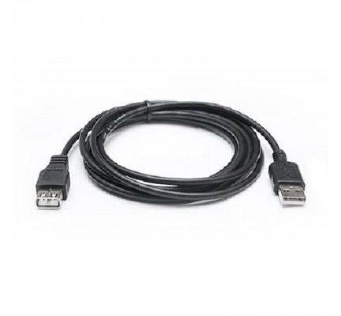REAL-EL Дата кабель USB 2.0 AM/AF 2.0m Pro black REAL-EL (EL123500028)