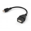 Vinga Дата кабель OTG USB 2.0 AF to Micro 5P Vinga (VCPDCOTGMBK)