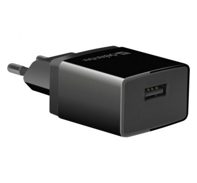 Defender Зарядний пристрій Defender EPA-10 black, 1xUSB, 5V / 2.1A (83572)