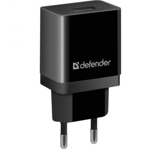 Defender Зарядний пристрій Defender EPA-10 black, 1xUSB, 5V / 2.1A (83572)