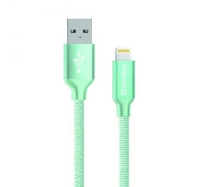 ColorWay Дата кабель USB 2.0 AM to Lightning mint ColorWay (CW-CBUL004-MT)