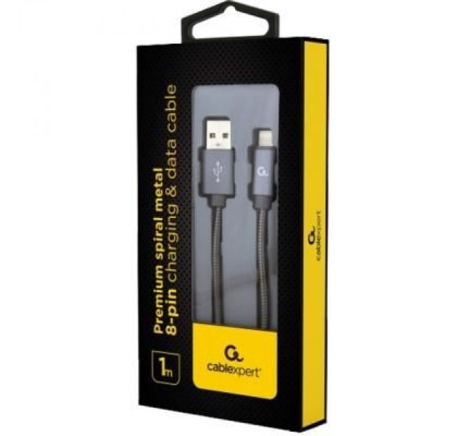 Дата кабель USB 2.0 AM to Lightning 1.0m Cablexpert (CC-USB2S-AMLM-1M-BG)