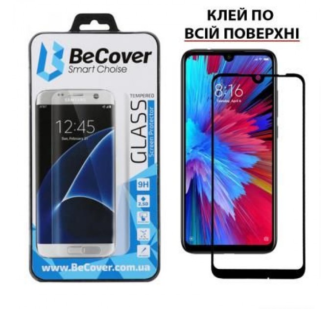 BeCover Скло захисне BeCover для Xiaomi Redmi 7 Black (703681)
