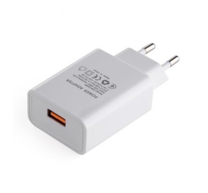 Vinga Зарядний пристрій Vinga QC3.0 Quick Wall Charger 1xUSB 18W Max (VWCQAW)