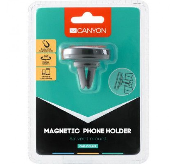Canyon Універсальний автотримач Canyon Car air vent magnetic phone holder (CNE-CCHM2)